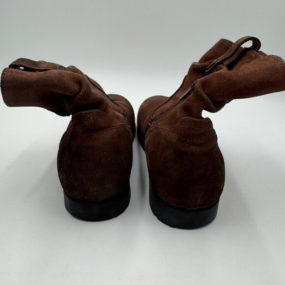 Birkenstock Espresso Brown Suede Sarnia Slouch Ankle Boots Womens Sz 39/US 8-8.5 - Picture 4 of 11